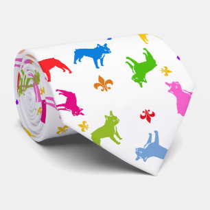 Fransk Bulldog colorfull Slips