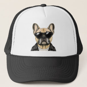 Fransk Bulldog Cool Hund Grafik Keps