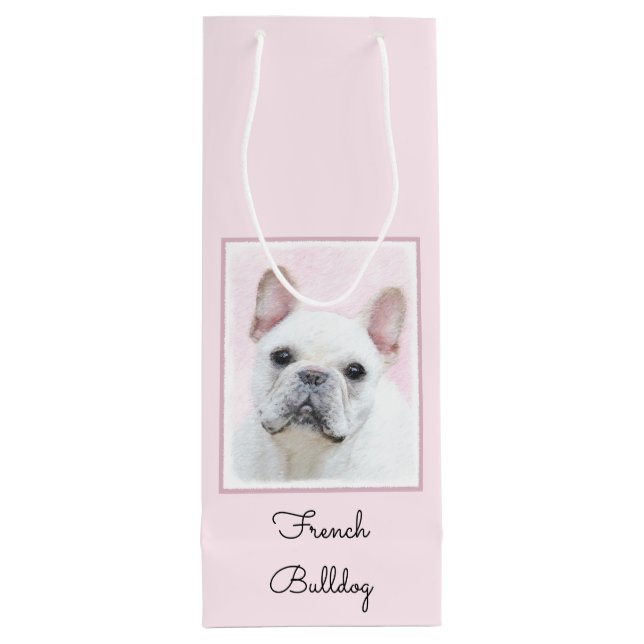 Fransk Bulldog (Cream/White) - Hund Art (Baksidan)
