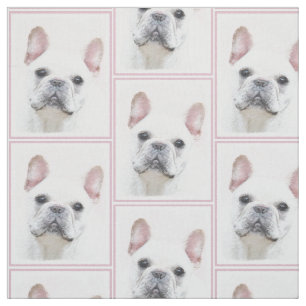 Fransk Bulldog (Cream/White) - Hund Art Tyg