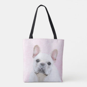 Fransk Bulldog (Cream/White) - Hund Art Tygkasse