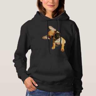 Fransk Bulldog Cute Head Tilt Tri Blend T Shirt