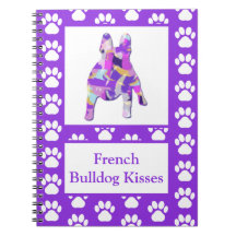 Fransk Bulldog Cute Pet Silhouette Lila PY&B