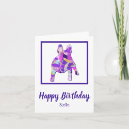 Fransk Bulldog Cute Pet Silhouette PPY&B Birthday Kort