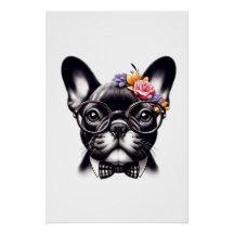 Fransk Bulldog Cute poster