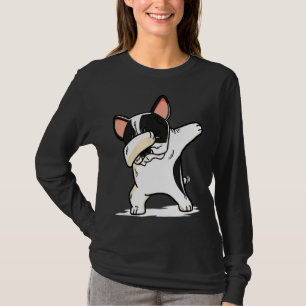 Fransk Bulldog Dabbing Frenchie Hund Dab T Shirt