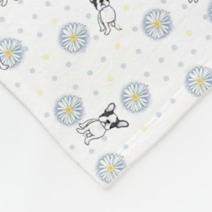 Fransk Bulldog Daisys Art Desk Mat Fleecefilt