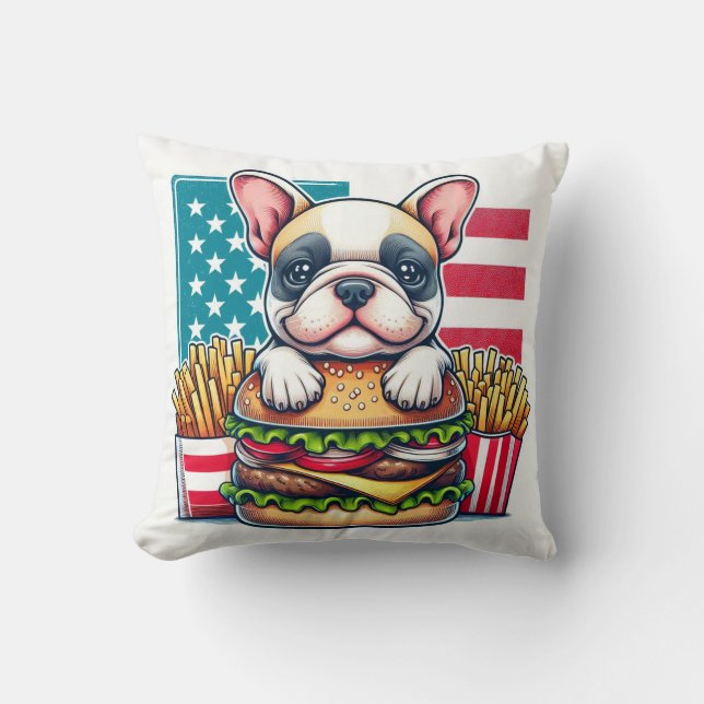 Fransk Bulldog Dekorativ kudde (Framsida)
