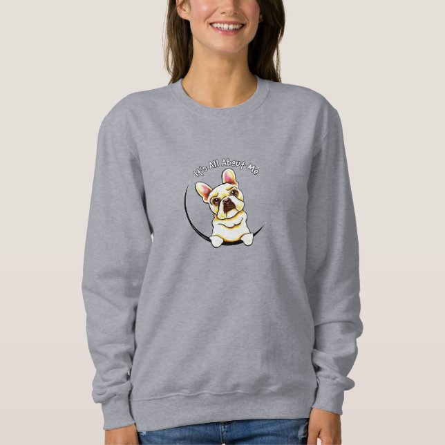 Fransk Bulldog "Det är bara om mig" T Shirt (Framsida)