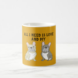 Fransk Bulldog Duo Kaffemugg
