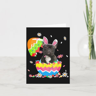 Fransk Bulldog Egg Påsk Day Hund Pappa Hund Mamma Kort