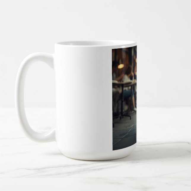 Fransk Bulldog Elegant Coffee Mugg (Vänster)