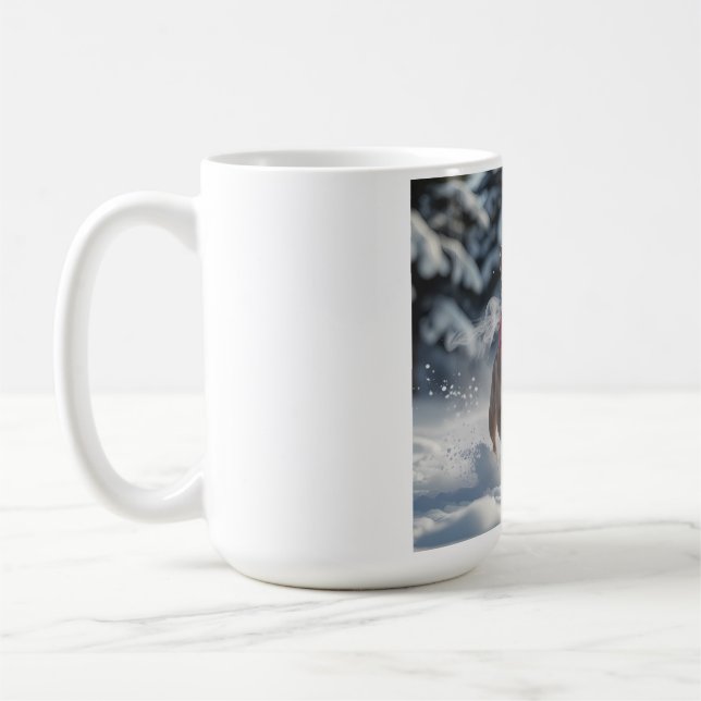 Fransk Bulldog Elegant Coffee Mugg (Vänster)