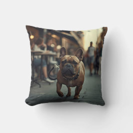 Fransk Bulldog Elegant Dekorativ kudde