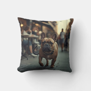 Fransk Bulldog Elegant Dekorativ kudde