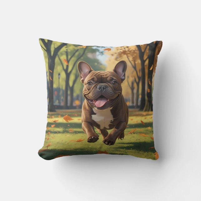 Fransk Bulldog Elegant Dekorativ kudde (Framsida)