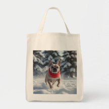 Fransk Bulldog Elegant Livsmedel Tote Bag