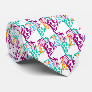 Fransk Bulldog färgstark Slips