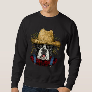Fransk Bulldog Farmer Fransk Bulldog Hund älskare Lång Ärmad Tröja