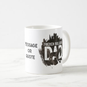 Fransk Bulldog Fars dag Hund älskare Cute Kaffemugg