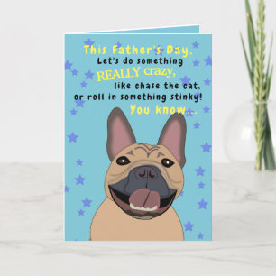 Fransk Bulldog Fars dag Rolig hund Pappa Kort