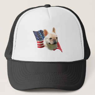 Fransk Bulldog-Flagga Truckerkeps