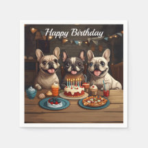 Fransk Bulldog-Födelsedagsfest