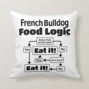 Fransk Bulldog Food Logic Kudde