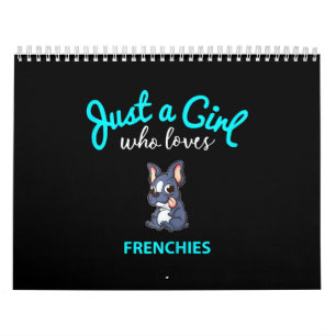 Fransk Bulldog for Girls Kids Fransk Bulldog Kalender