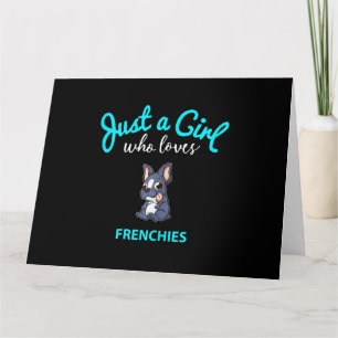 Fransk Bulldog for Girls Kids Fransk Bulldog Kort