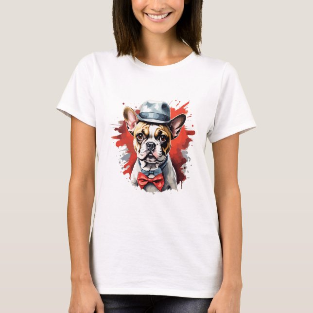 Fransk Bulldog for Hundar Älskare Cute Cute T Shirt (Framsida)