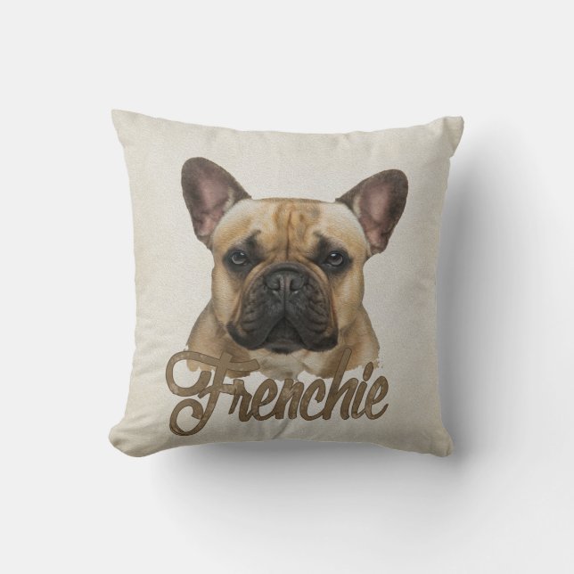 Fransk Bulldog -Fransk Bulldogg Kudde (Framsida)