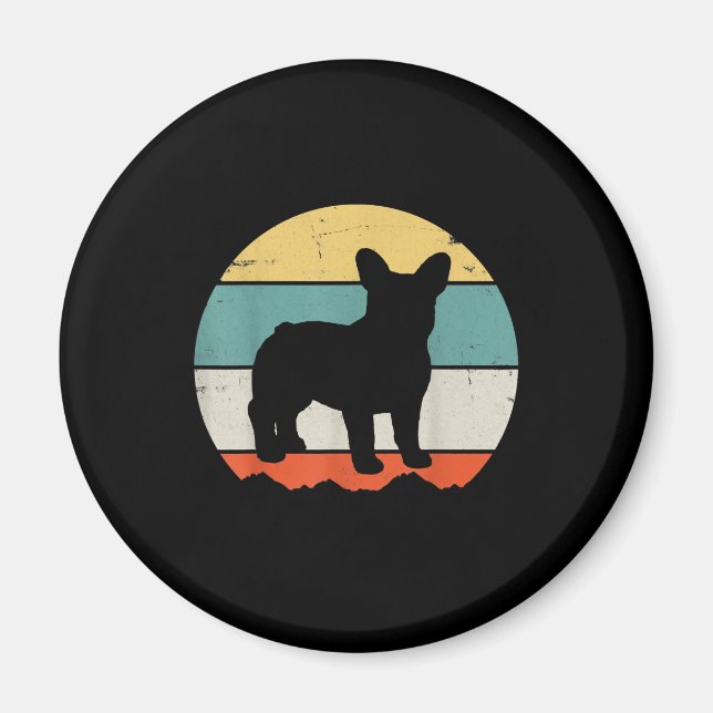 fransk bulldog | fransk för presentflickor magnet (Framsidan)