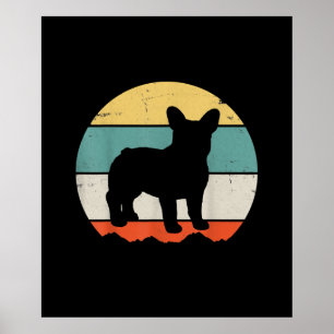 fransk bulldog fransk för presentflickor poster