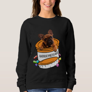 Fransk Bulldog Frenchie Antidepressivt medel T Shirt