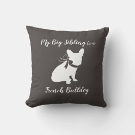 Fransk Bulldog Frenchie Baby SHower Kudde