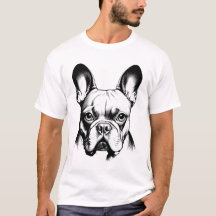 Fransk Bulldog Frenchie Blyertsteckning Konst