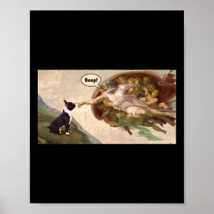 Fransk Bulldog frenchie Bull Dog Meme Poster