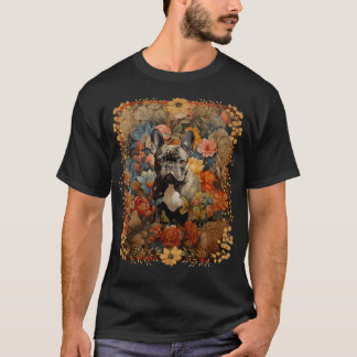 Fransk Bulldog Frenchie Garden Tapestry Birthday T Shirt
