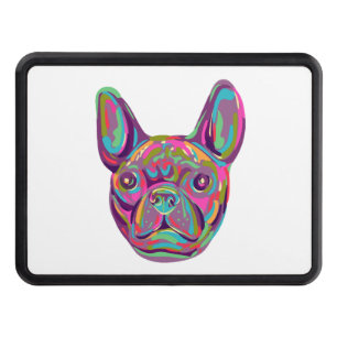 Fransk Bulldog Frenchie head Pop art stil Dragkroksskydd