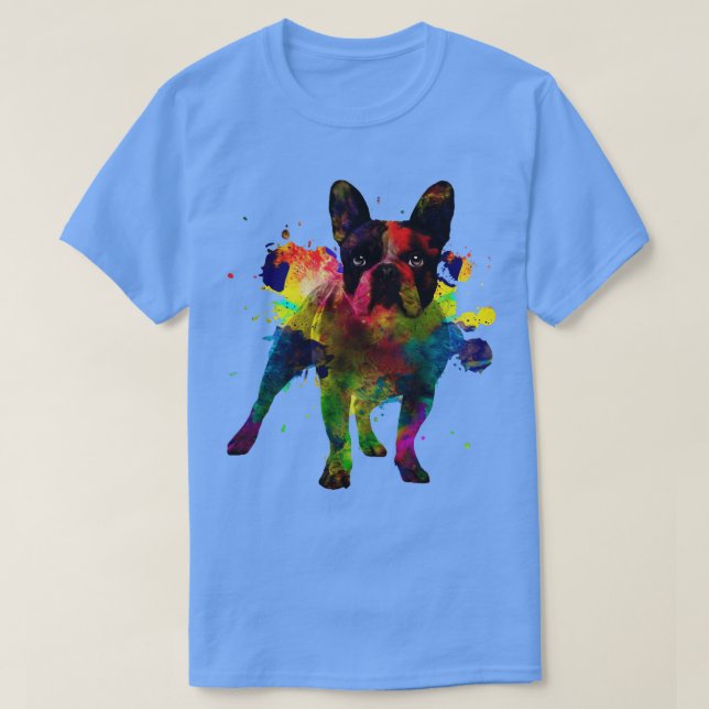 Fransk Bulldog Frenchie Hund 3 T Shirt (Design framsida)