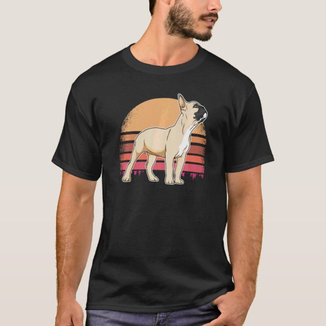 Fransk Bulldog Frenchie Hund aveln 106 T Shirt (Framsida)