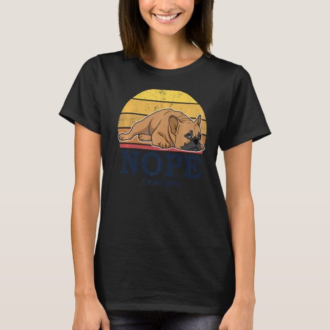 Fransk Bulldog Frenchie Hund aveln 107 T Shirt (Framsida)
