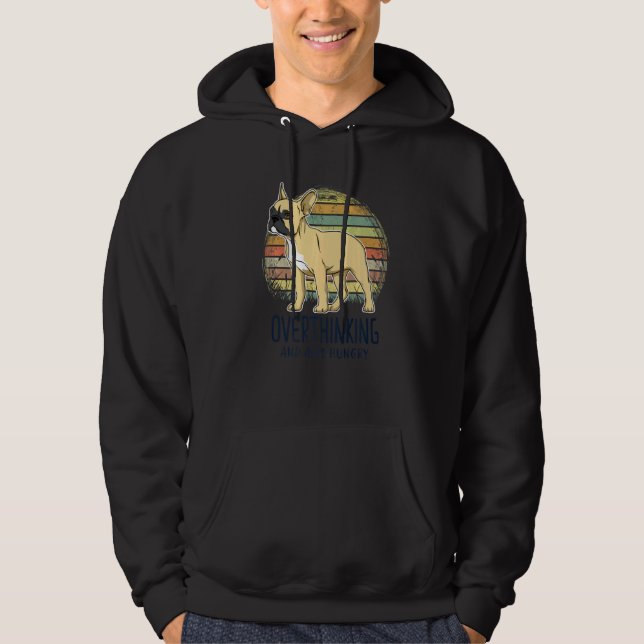 Fransk Bulldog Frenchie Hund aveln 144 Hoodie (Framsida)