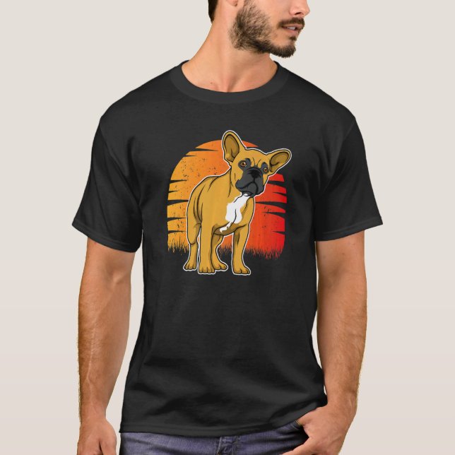 Fransk Bulldog Frenchie Hund aveln 14 T Shirt (Framsida)