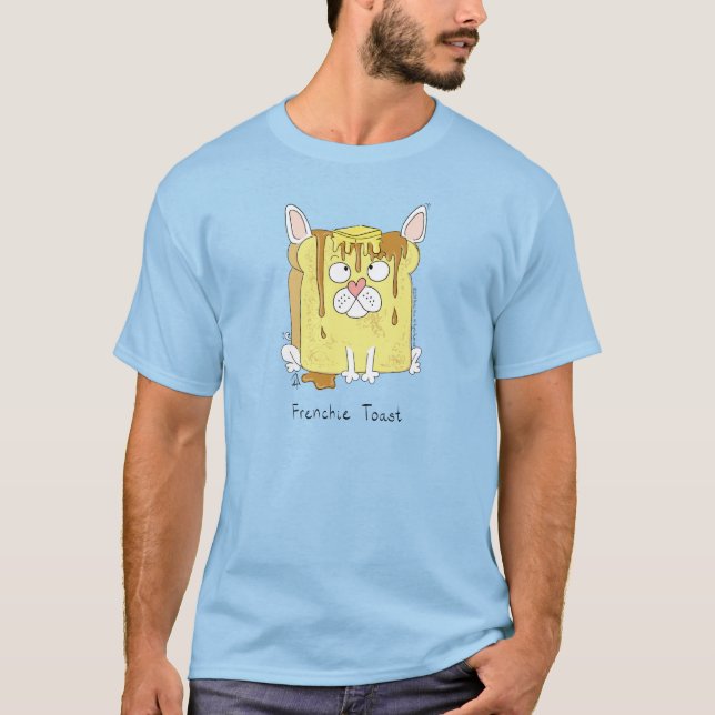 Fransk Bulldog Frenchie Hund Funny T Shirt (Framsida)