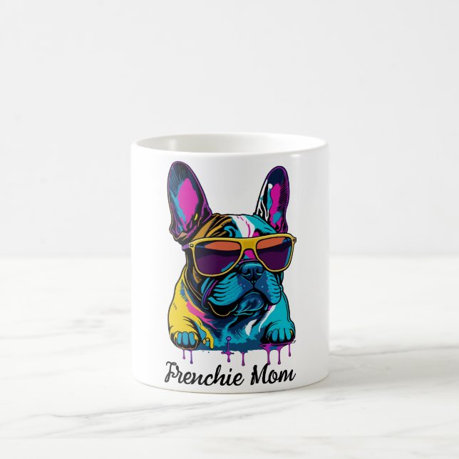 Fransk Bulldog Frenchie Hund Mamma Mors dag Gift Kaffemugg (Center)