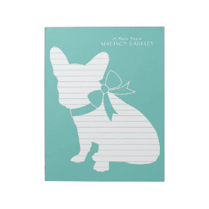 Fransk Bulldog Frenchie Hund Puppy Frenchy Anteckningsblock