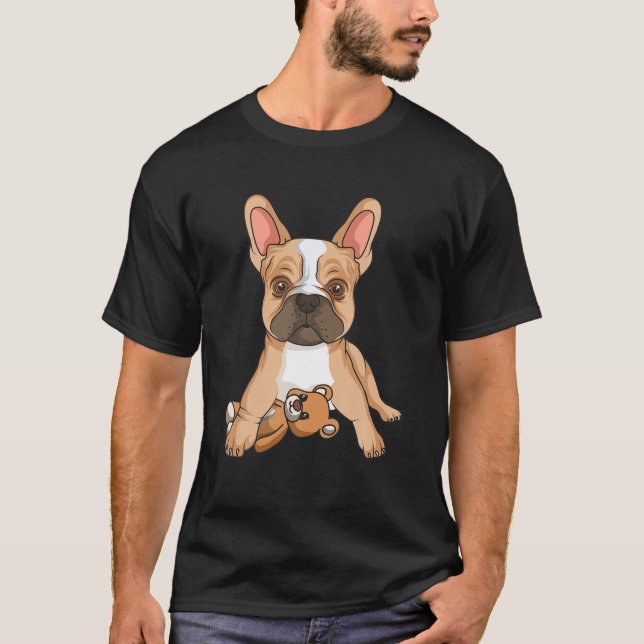 Fransk Bulldog Frenchie Kärlek Cute Hund Funny Gi T Shirt (Framsida)