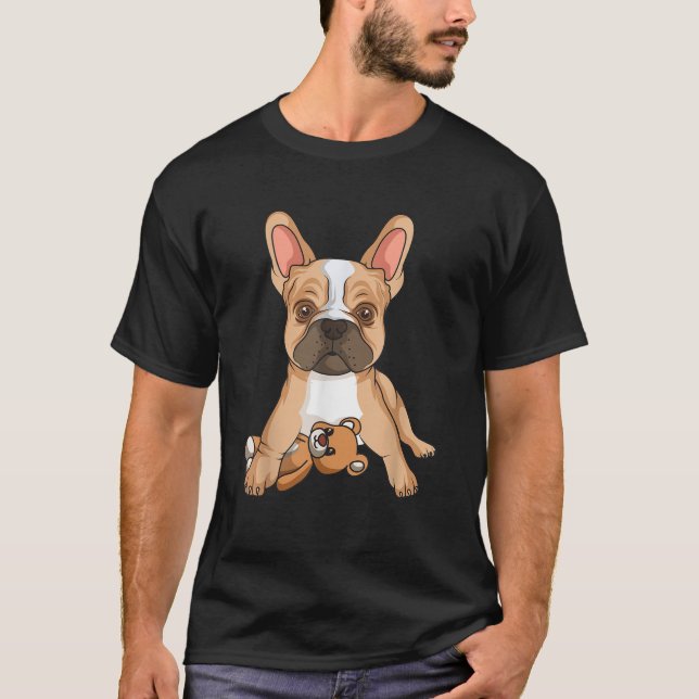 Fransk Bulldog Frenchie Kärlek Cute Hund Funny Gi T Shirt (Framsida)
